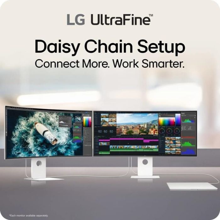 LCD Monitor LG WUHD Curved 40U990A-W 40" – 11