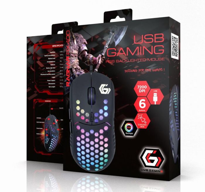 MOUSE USB OPTICAL GAMING RGB/MUSG-RAGNAR-RX400 GEMBIRD – 4