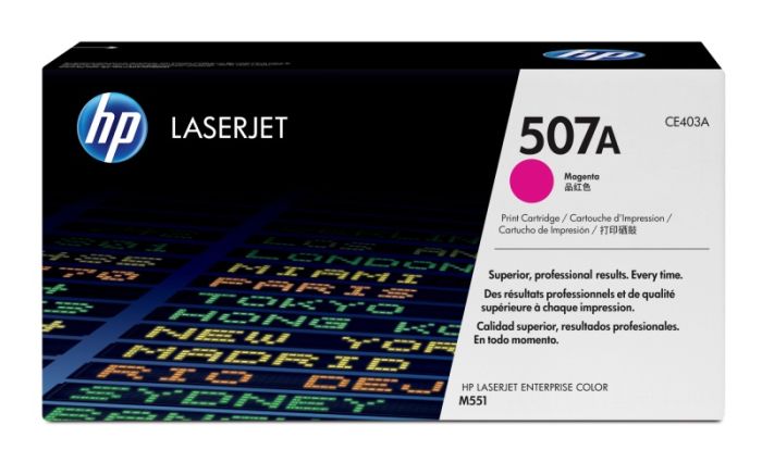 HP 507A (CE403A) Lazerinė kasetė, Purpurinė