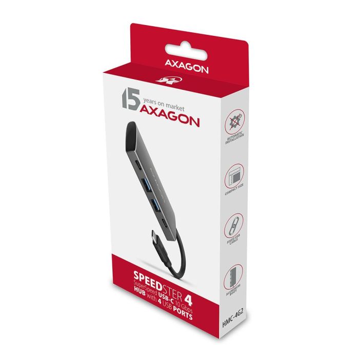 I/O HUB USB3.2 4PORT/0.13M HMC-4G2 AXAGON – 3