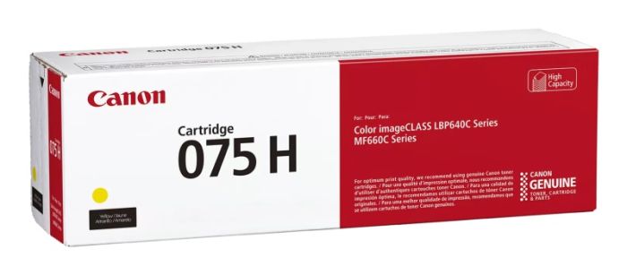 Canon CRG 075H Y (6366C002) Lazerinė kasetė, Geltona – 4