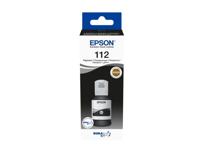 EPSON 112 EcoTank Pigment Black ink bott