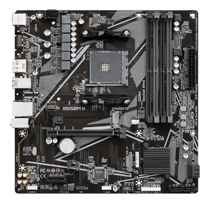 Mainboard GIGABYTE AMD B550 SAM4 Micro-ATX 1xPCI-Express 3.0 1x DDR4 – 2