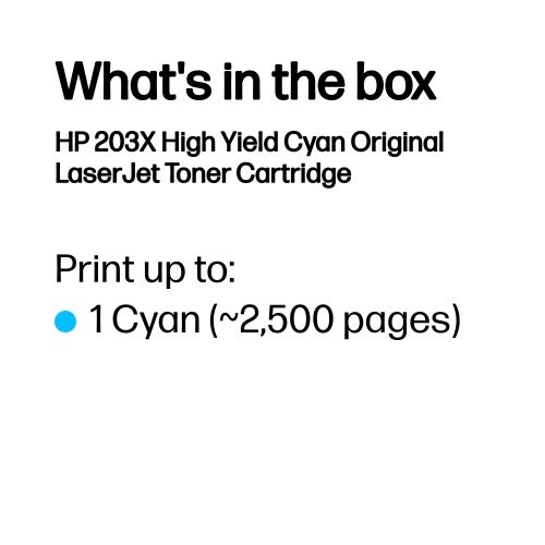 HP 203X (CF541X) Lazerinė kasetė, Žydra – 4