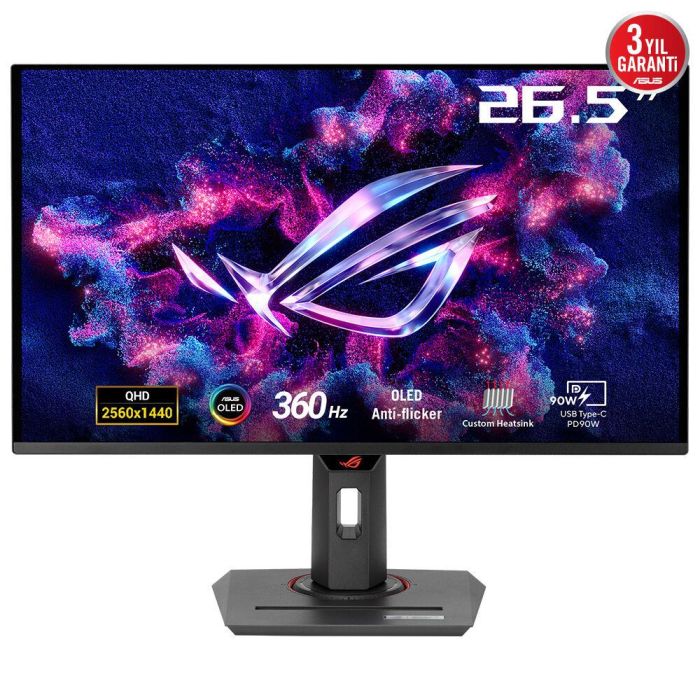 LCD Monitor ASUS Gaming 0.03 ms Pivot 26.5" OLED 360Hz