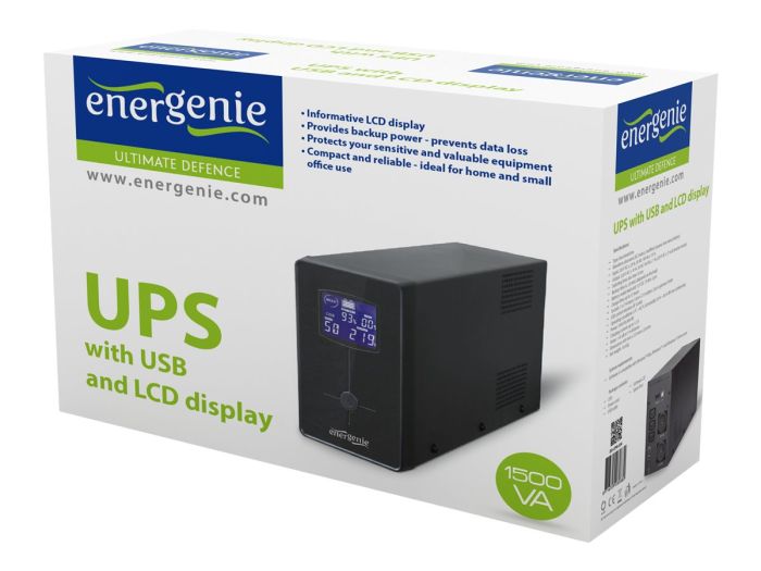 GEMBIRD UPS with LCD Display 1500VA – 4