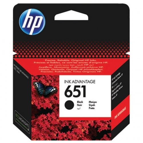 HP 651 (C2P10AE) Rašalinė kasetė, Juoda