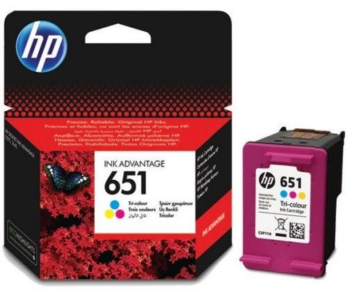 HP 651 Tri-color (C2P11AE) Rašalinė kasetė, CMY