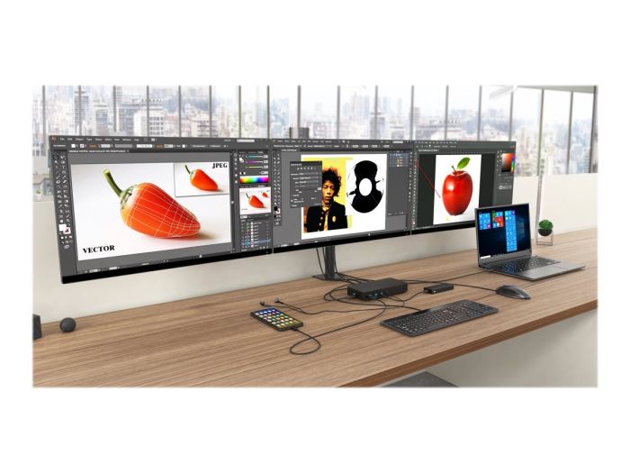 I-TEC USB 3.0/C/ TB3 3x 4K Dock PD 100W – 7