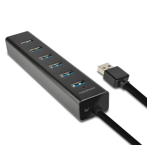 I/O HUB USB3.0 7PORT CHARGING/W/AC 1.2M HUE-SA7BP AXAGON – 11