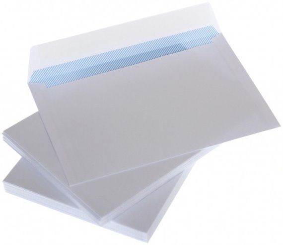 Vokai C65 balti 80g, su nuplėšiama juostele 114x229 mm, pakuotėje 1000 vnt