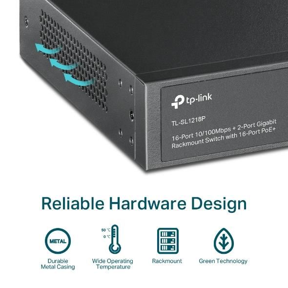Switch TP-LINK TL-SL1218P – 8