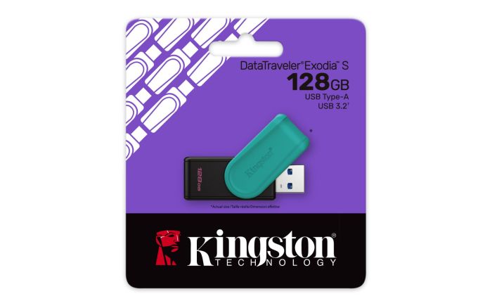 MEMORY DRIVE FLASH USB3.2/128GB DTXS/128GB KINGSTON – 3