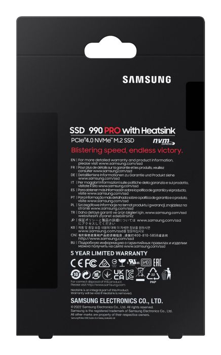 SSD SAMSUNG 990 PRO with Heatsink 1TB – 9