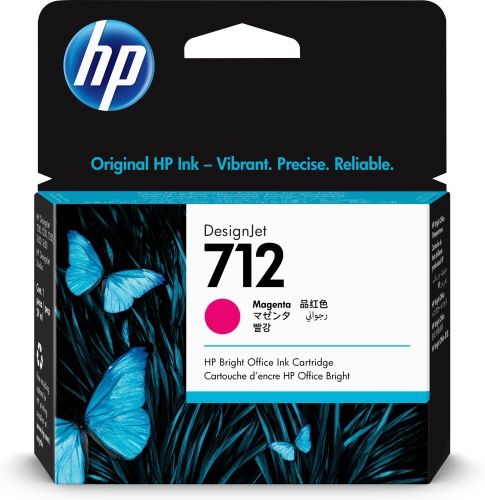 HP 712 (3ED68A) Rašalinė kasetė, Purpurinė – 2