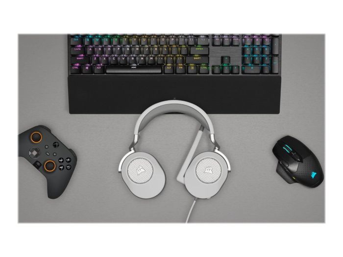 CORSAIR HS65 Surround Headset White EU – 2