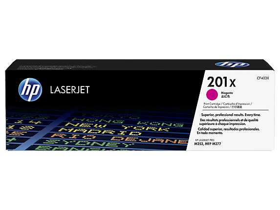 HP 201X (CF403X) Lazerinė kasetė, Purpurinė