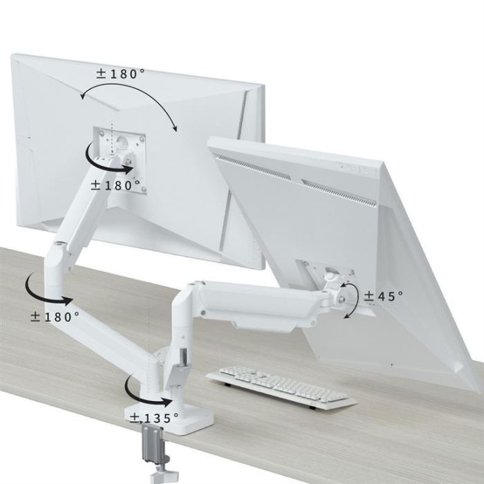 DISPLAY ACC MOUNTING ARM/DBL 17-32" MA-DA2-06-W GEMBIRD – 11