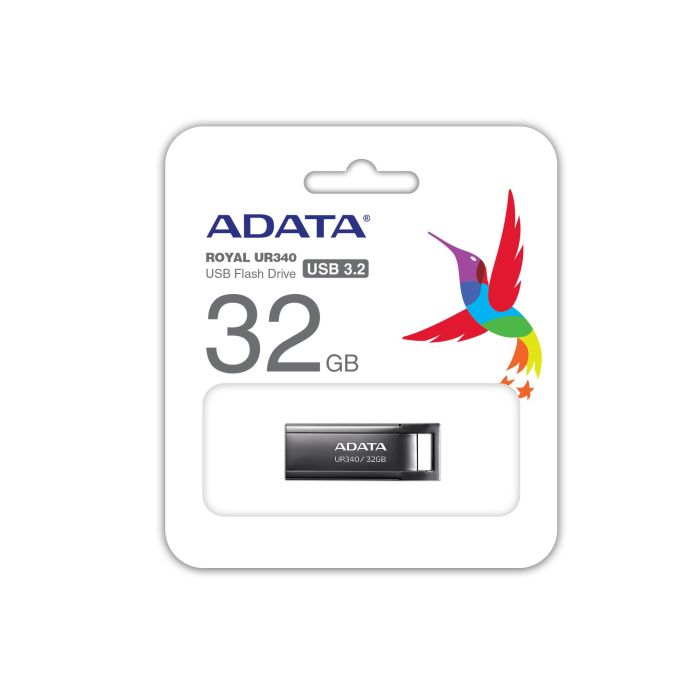 MEMORY DRIVE FLASH USB3.2 32GB/BLACK AROY-UR340-32GBK ADATA – 5