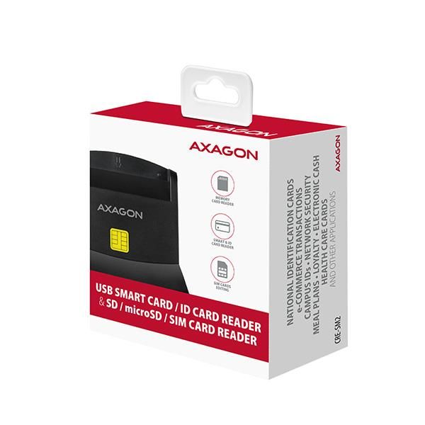CARD READER STAND SMARTCARD/USB2.0 CRE-SM2 AXAGON – 9