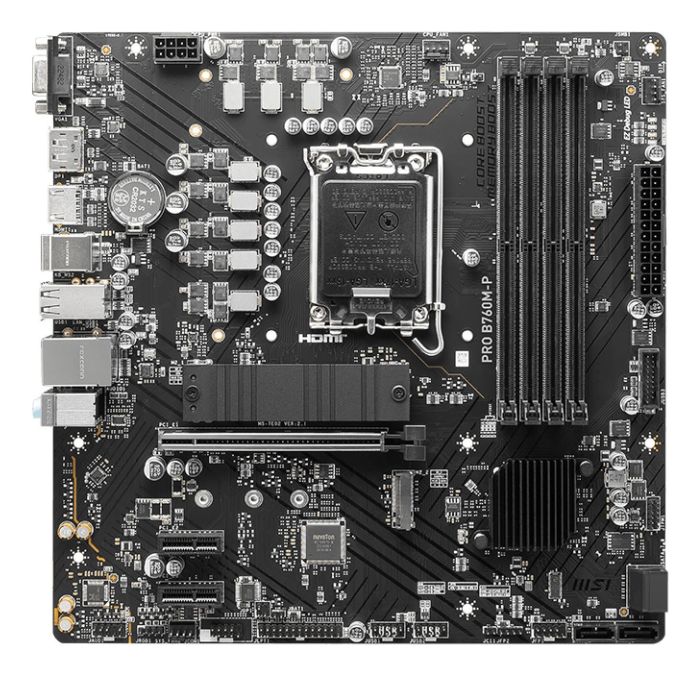 Mainboard MSI Intel B760 Express LGA1700 Micro-ATX 2xPCI-Express 1x DDR5 – 2