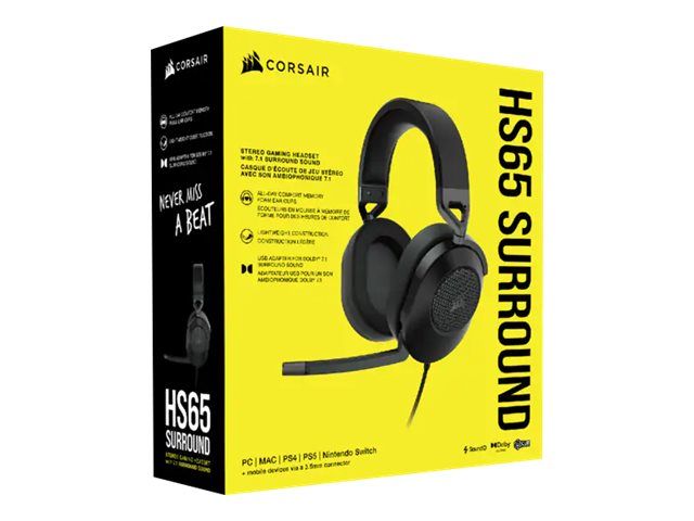 CORSAIR HS65 Surround Headset Carbon EU – 14