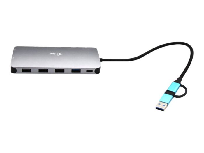 I-TEC USB-C Metal Nano Dock 3xDisplay+PD – 8