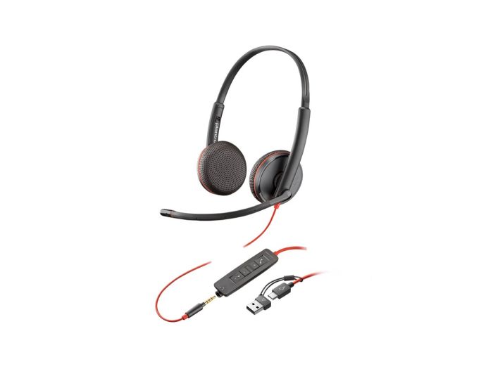 HP Poly BW 3225 USB-C HS +3.5mmP USB-C/A – 12