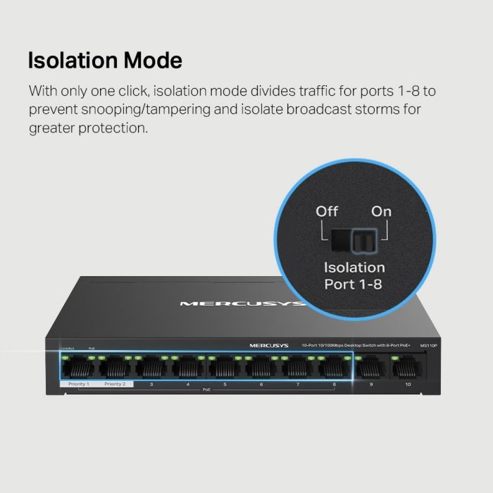 Switch MERCUSYS MS110P – 7