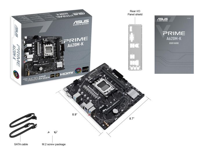 Mainboard ASUS AMD A620 Micro-ATX 1xPCI-Express 3.0 1x 1xPCI-Express 4.0 16x – 8