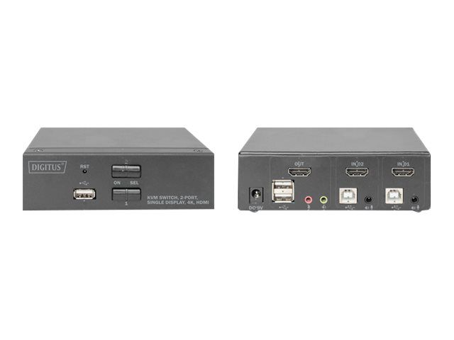 DIGITUS KVM Switch 2x1 HDMI 2-Port – 6