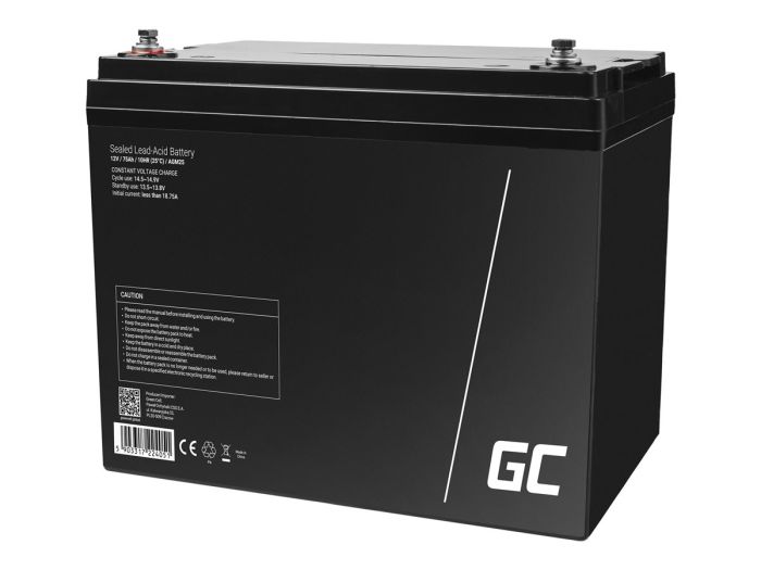 GREENCELL Battery AGM 12V 75 Ah – 5