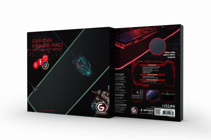 MOUSE PAD GAMING LED LARGE/MP-GAMELED-L GEMBIRD – 3
