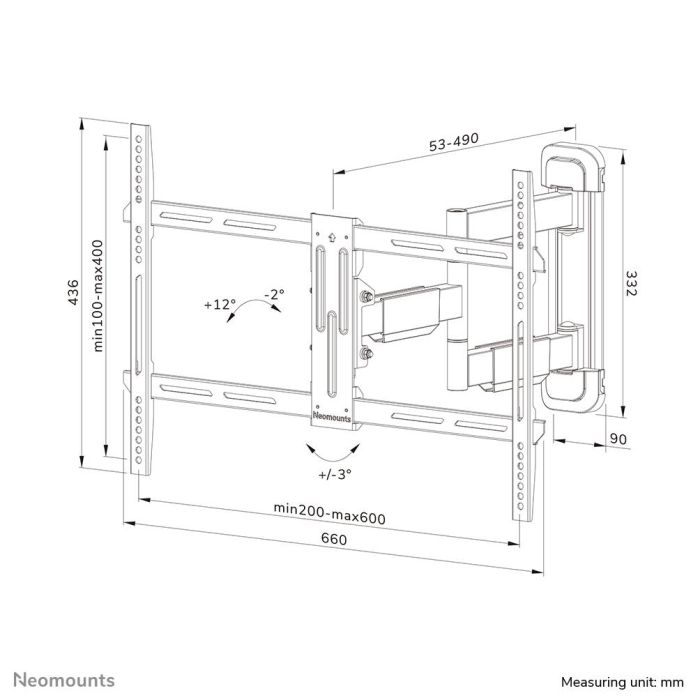 TV SET ACC WALL MOUNT/WL40-550BL16 NEOMOUNTS – 17