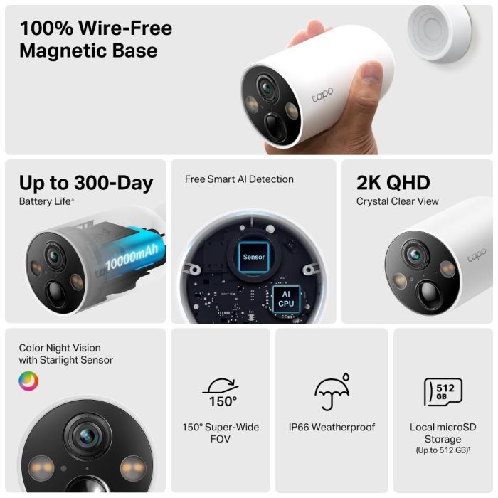 WRL CAMERA SMART H.264/TAPO C425 TP-LINK – 4