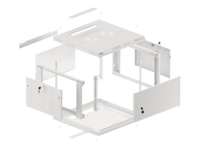 LANBERG Wall mount cabinet 19inch 6U – 10