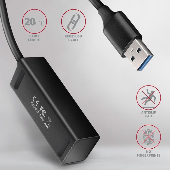 I/O HUB USB3.2 4PORT MINI/0.2M HUE-M1A AXAGON – 4