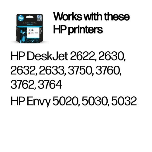 HP 304 Tri-color (N9K05AE) Rašalinė kasetė, CMY – 3