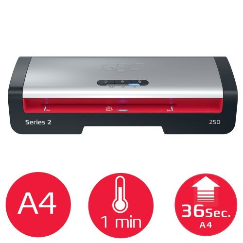 GBC 250 Office Laminavimo aparatas A4, 500 mm/min, Juoda/Pilka – 3