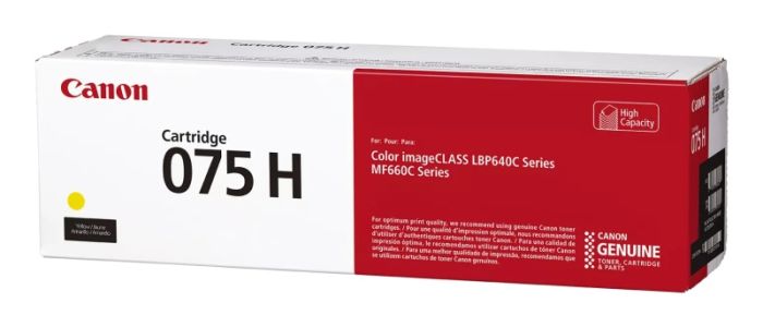 Canon CRG 075H Y (6366C002) Lazerinė kasetė, Geltona – 5
