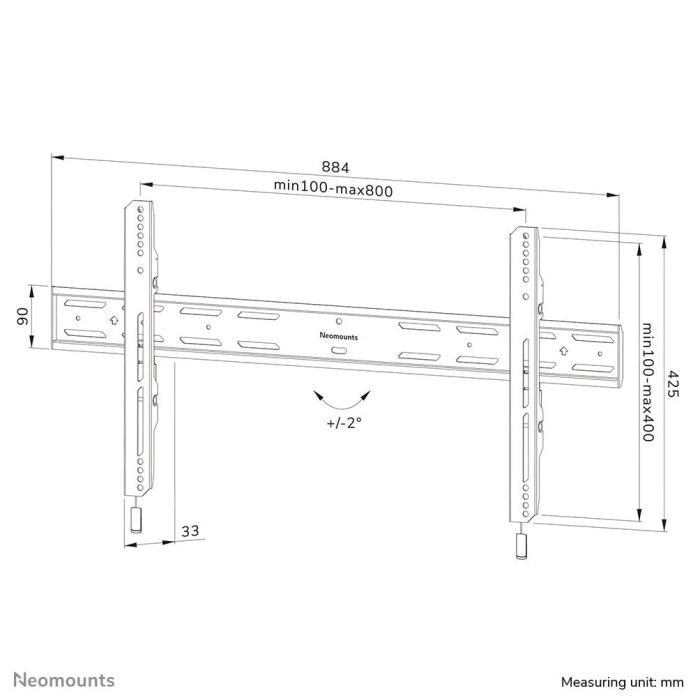 TV SET ACC WALL MOUNT/WL30S-850BL18 NEOMOUNTS – 20