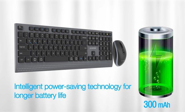 KEYBOARD +MOUSE WRL ENG/BK KBS-WPS-02 GEMBIRD – 12