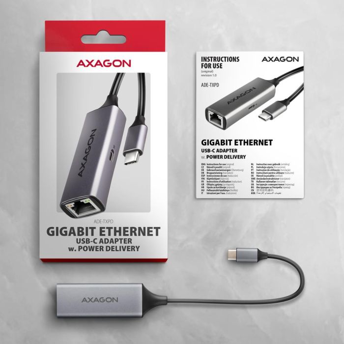 NET ADAPTER USB-C 1GB/ADE-TXPD AXAGON – 12