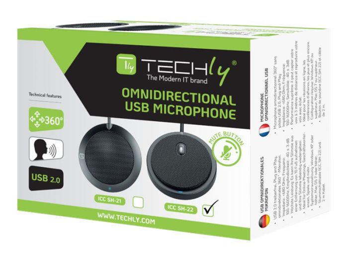 TECHLY Omnidirectional USB Conf. Mic – 10