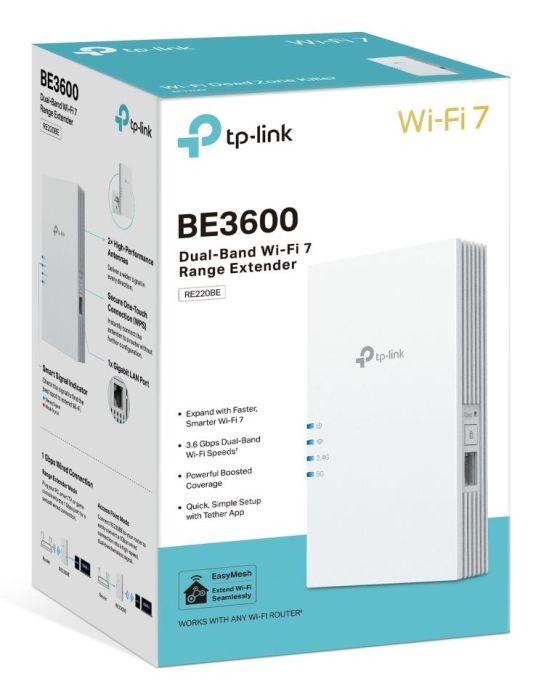 WRL RANGE EXTENDER 3600MBPS/DUAL BAND RE220BE TP-LINK – 8