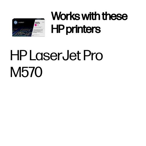 HP 507A (CE403A) Lazerinė kasetė, Purpurinė – 2