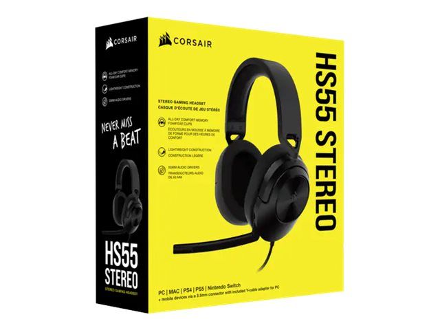 CORSAIR HS55 Stereo Headset Carbon EU – 8