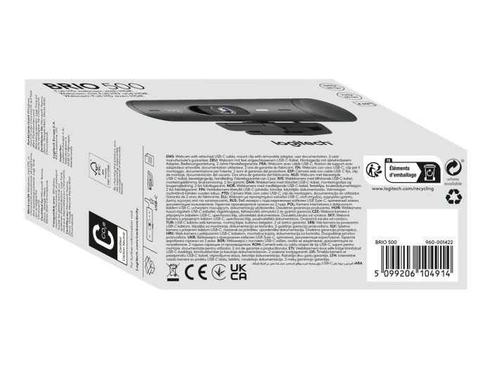 LOGI BRIO 500 Webcam colour 1920 x 1080 – 4