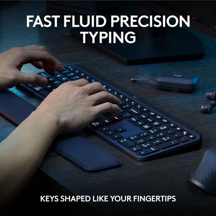 KEYBOARD +MOUSE COMBO MXKEYS S/BLACK 920-011614 LOGITECH – 8