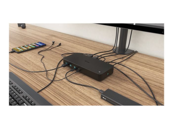I-TEC USB 3.0/C/ TB3 3x 4K Dock PD 100W – 8